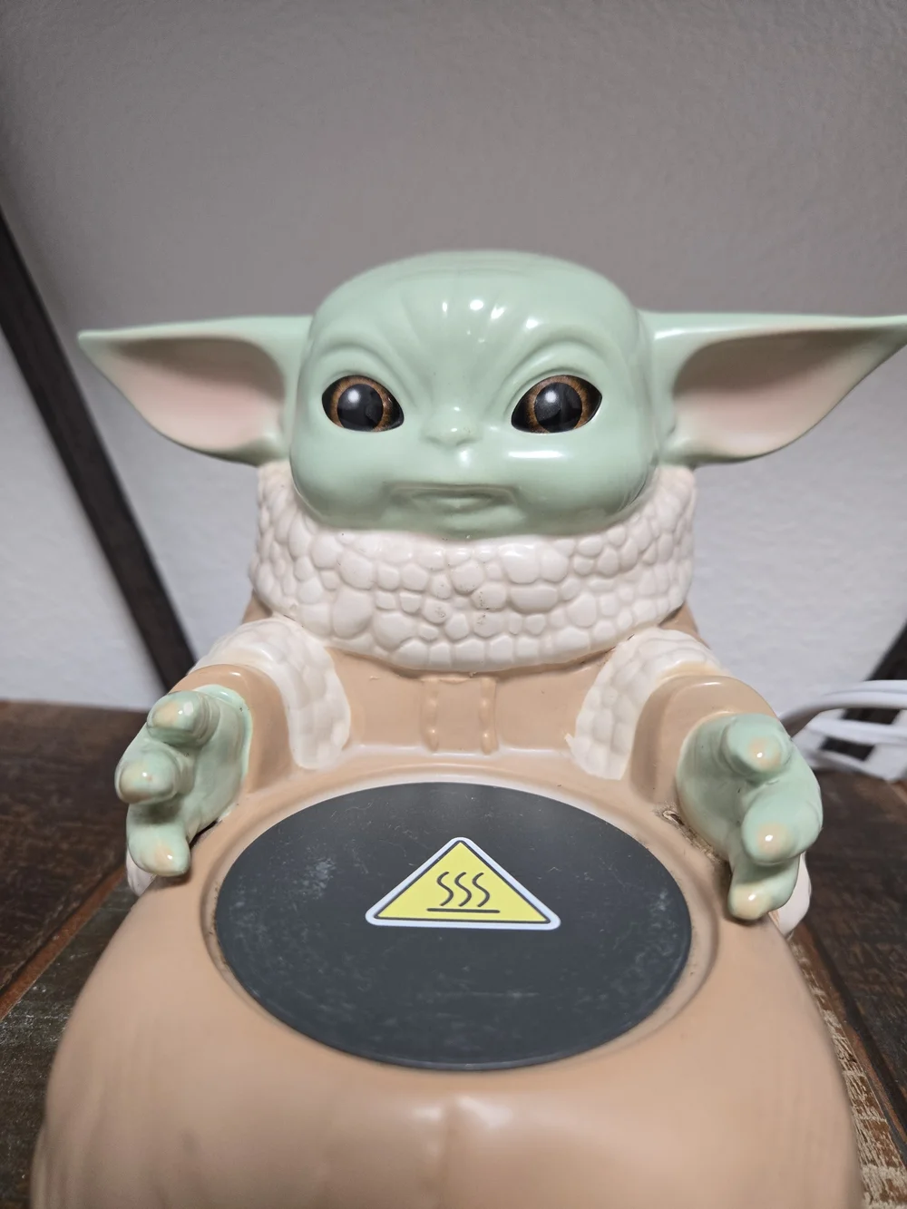 Scentsy Green and Tan Baby Yoda Ceramic Wax Warmer